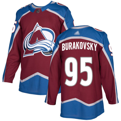 Adidas Colorado Avalanche 95 Andre Burakovsky Burgundy Home Authentic Stitched Youth NHL Jersey